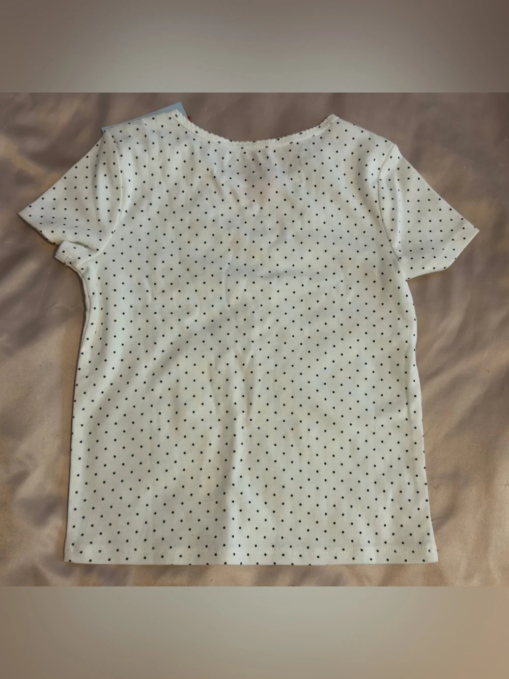 Girls’ Wide Leg Embroidered Jeans (10) + 2 Tops (S 6/7) ✨3-Pc Bundle